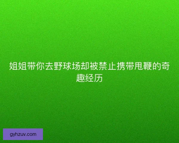 姐姐带你去野球场却被禁止携带甩鞭的奇趣经历